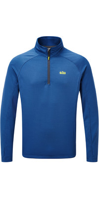 2024 Gill Mnner OS Thermal Zip Neck Top 1081. Atlantic Blue